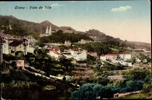 Ak Sintra Cintra Portugal, Vista da Villa