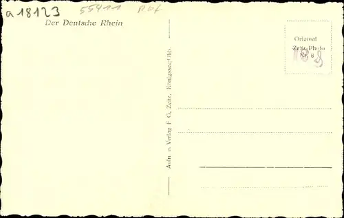 Ak Assmannshausen Rüdesheim am Rhein, Blick von der Rossel