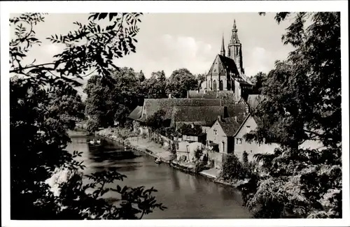Ak Meisenheim am Glan Pfalz, Altstadtpartie mit Schlosskirche