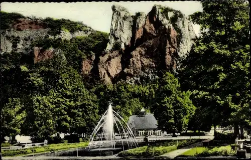 Ak Bad Münster am Stein Ebernburg, Kurpark, Rheingrafenstein