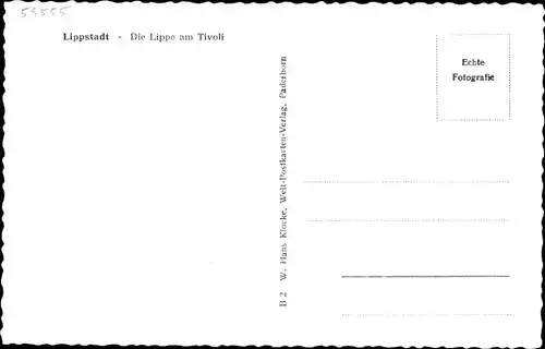 Ak Lippstadt in Westfalen, Lippe am Tivoli