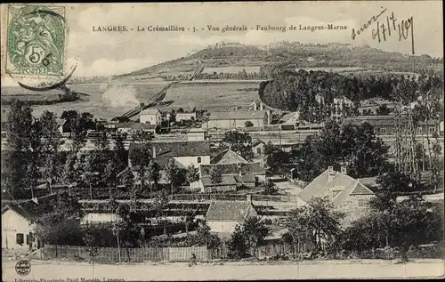 Ak Langres Haute Marne, La Cremailliere, Vue generale