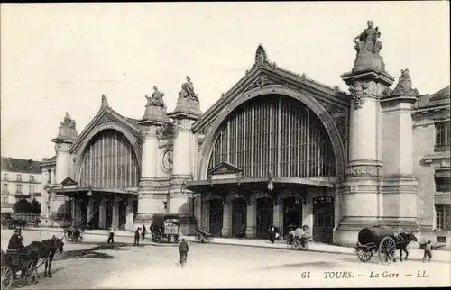 Ak Tours Indre et Loire, La Gare