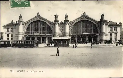 Ak Tours Indre et Loire, La Gare