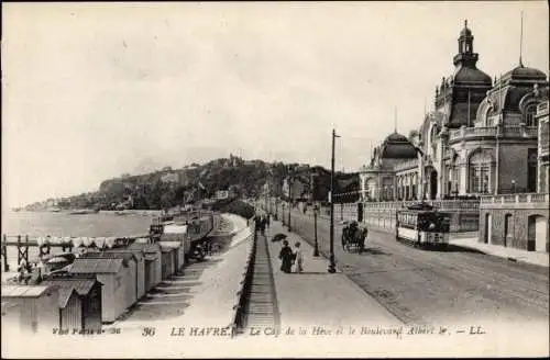 Ak Le Havre Seine Maritime, Le Cap de la Heve, Le Boulevard Albert I.