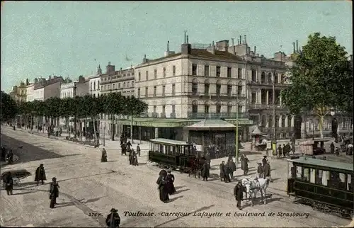 Ak Toulouse Haute Garonne, Carrefour Lafayette, Boulevard de Strasbourg