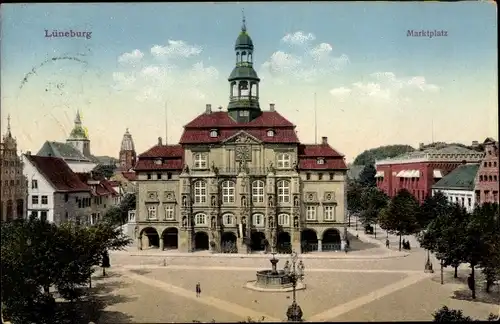 Ak Lüneburg in Niedersachsen, Marktplatz