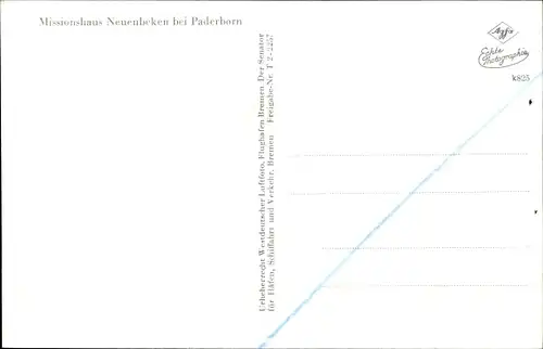 Ak Neuenbeken Paderborn in Westfalen, Missionshaus