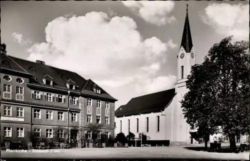 Ak Simbach am Inn Niederbayern, Pfarrkirche