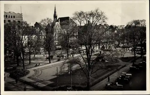 Ak Düsseldorf, Blick vom Parkhotel auf den Corneliusplatz