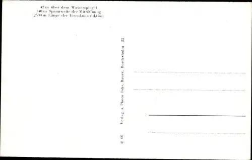 Ak Rendsburg in Schleswig Holstein, Blick auf die Hochbrücke, Schiffe