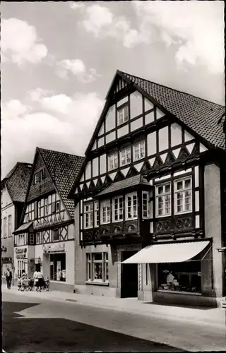 Ak Lübbecke in Westfalen, Lange Straße, Geschäfte
