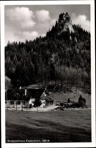 Ak Tegernsee in Oberbayern, Berggasthaus Riederstein