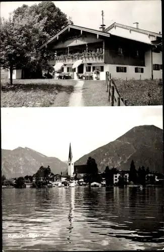 Ak Rottach Egern in Oberbayern, Blick auf den Ort, Gasthaus