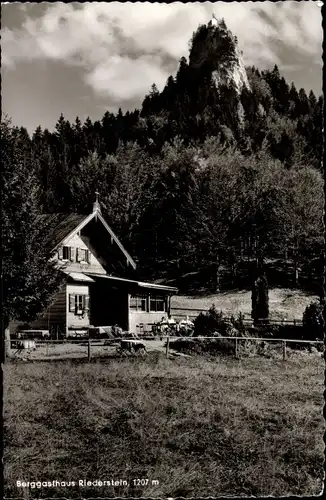 Ak Tegernsee in Oberbayern, Berggasthaus Riederstein