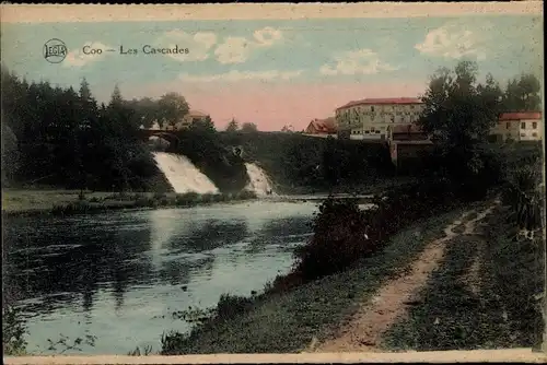 Ak Coo Stavelot Wallonien Lüttich, Les Cascades