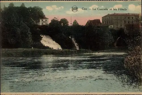 Ak Coo Stavelot Wallonien Lüttich, La Cascade, Les Hotels