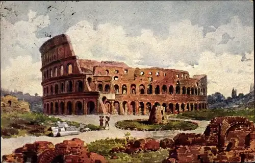 Künstler Ak Roma Lazio, Il Colosseo, Ruinen, Kolosseum