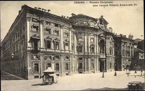Ak Torino Turin Piemonte, Palazzo Carignano