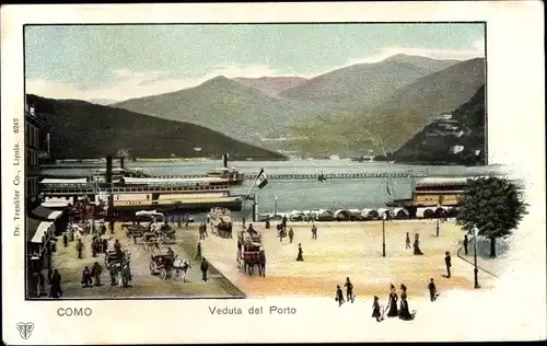 Ak Como Lombardia, Veduta del Porto