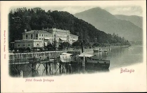 Ak Bellagio Lago di Como Lombardia, Hotel Grande Bretagna
