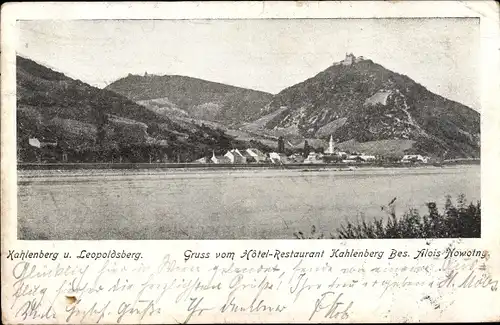 Ak Wien 19 Döbling Österreich, Kahlenberg und Leopoldsberg