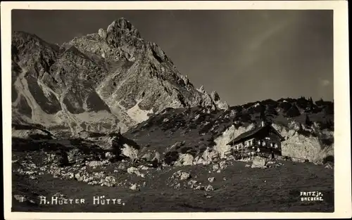 Ak Kleine Reuter Berghütte, Berglandschaft
