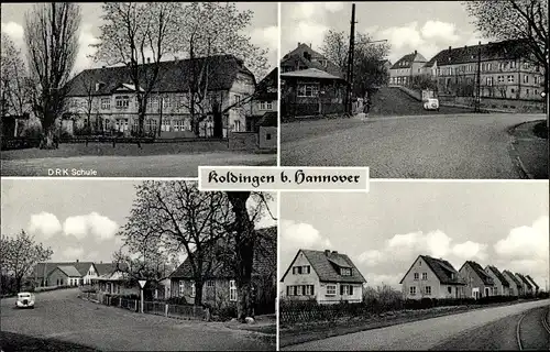 Ak Koldingen Pattensen an der Leine, DRK Schule, Siedlung