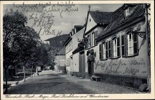 Ak Bad Dürkheim Weinstraße, Weinstube Bach Meyer