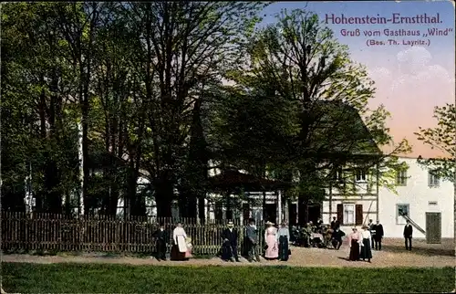 Ak Hohenstein Ernstthal in Sachsen, Gasthaus Wind