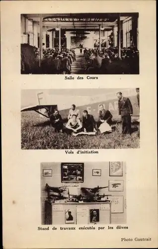 Ak Academie Aeronautique de France, Salle des Cours, Vois d'initiation