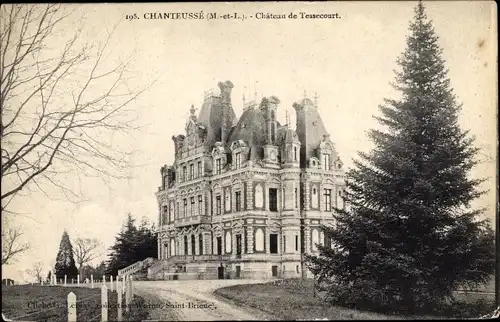 Ak Chanteussé Maine et Loire, Château de Tessecourt