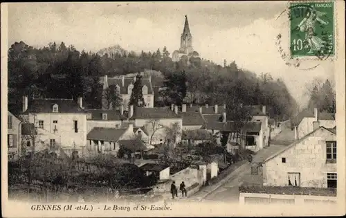 Ak Gennes Maine et Loire, Le Bourg, Saint Eusebe