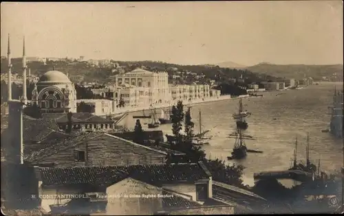 Ak Konstantinopel Istanbul Türkei, Ortsansicht, Mosquee, Hafen