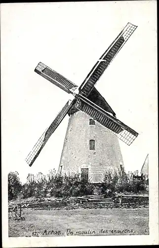 Ak Arras Pas de Calais, Un Moulin