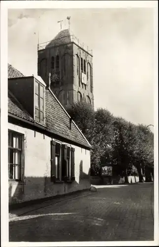 Ak Texel Nordholland Niederlande, Kerktoren van Oosterend