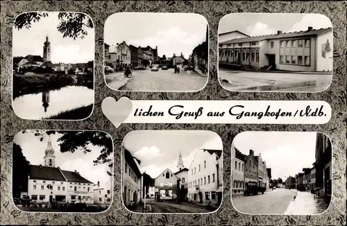 Ak Gangkofen in Niederbayern, Ortsansicht