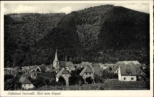 Ak Freienohl Meschede im Hochsauerland, Pfarrkirche St. Nikolaus, Blick zum Küppel