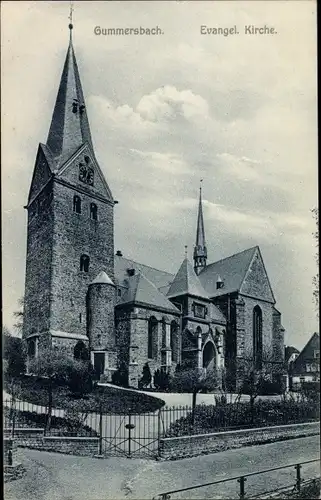 Ak Gummersbach im Oberbergischen Kreis, Evangelische Kirche