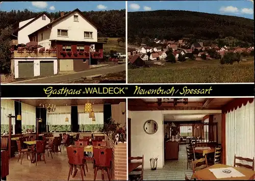 Ak Neuenbuch im Spessart Stadtprozelten Unterfranken, Gasthaus Waldeck, Panorama