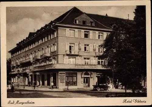 Ak Bad Mergentheim in Tauberfranken, Hotel Viktoria