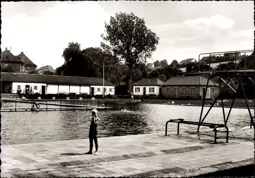 Ak Ottweiler im Saarland, Schwimmbad, Freibad