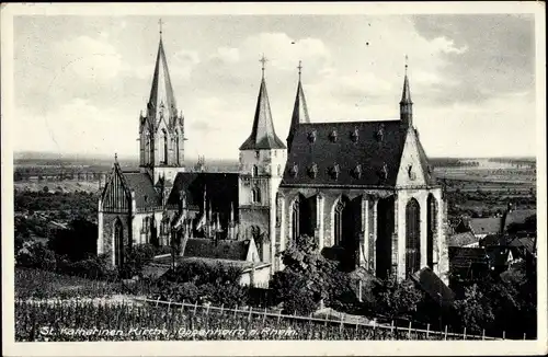 Ak Oppenheim am Oberrhein, St. Katharinenkirche