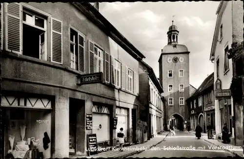 Ak Kirchheimbolanden in der Pfalz, Schloßstraße, Vorstadtturm, Geschäft