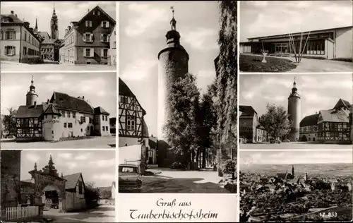 Ak Tauberbischofsheim in Baden, Ortsansichten, Turm