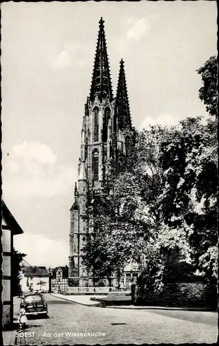 Ak Soest in Westfalen, An der Wiesenkirche