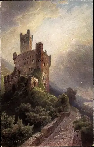 Künstler Ak Astudin, N., Niederheimbach, Burg Sooneck