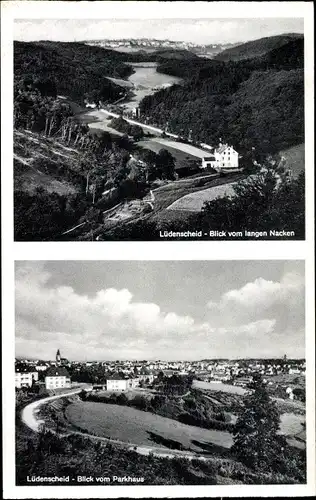 Ak Lüdenscheid im Märkischen Kreis, Blick vom langen Nacken, Blick vom Parkhaus