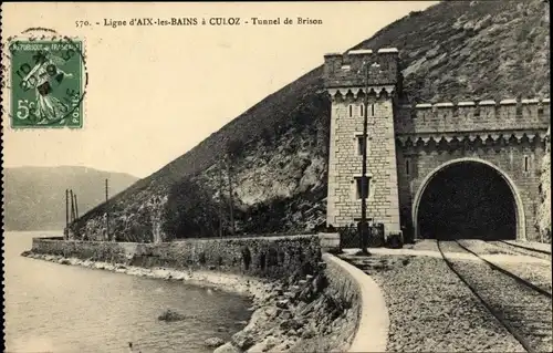 Ak Aix les Bains Savoie, Tunnel de Brison