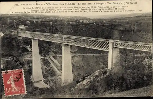 Ak Les Ancizes Comps Puy de Dôme, Viaduc des Fades
